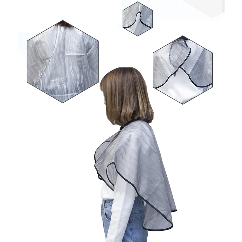 

A28F-Salon парикмахерский воротник шаль водостойкая EV краска для волос химическая завивка цвет накидка Pro парикмахерский фартук для стрижки волос