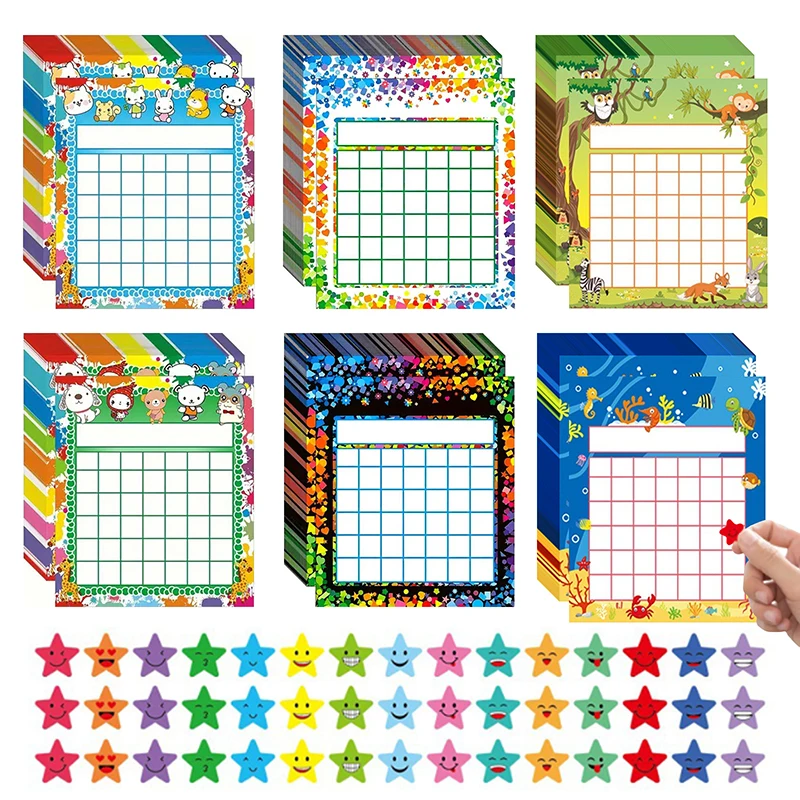 Incentive Reward Chart for Classroom Home Behavior for Kids Students Sticker Chart for Kids Behavior at Home Star Incentive Char