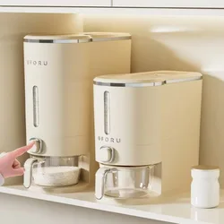 Moisture-Proof Sealed Jar Rice Dispenser Bucket Food  Grain Container Simple Washing Powder Storage Box Kitchen Organizer Bin