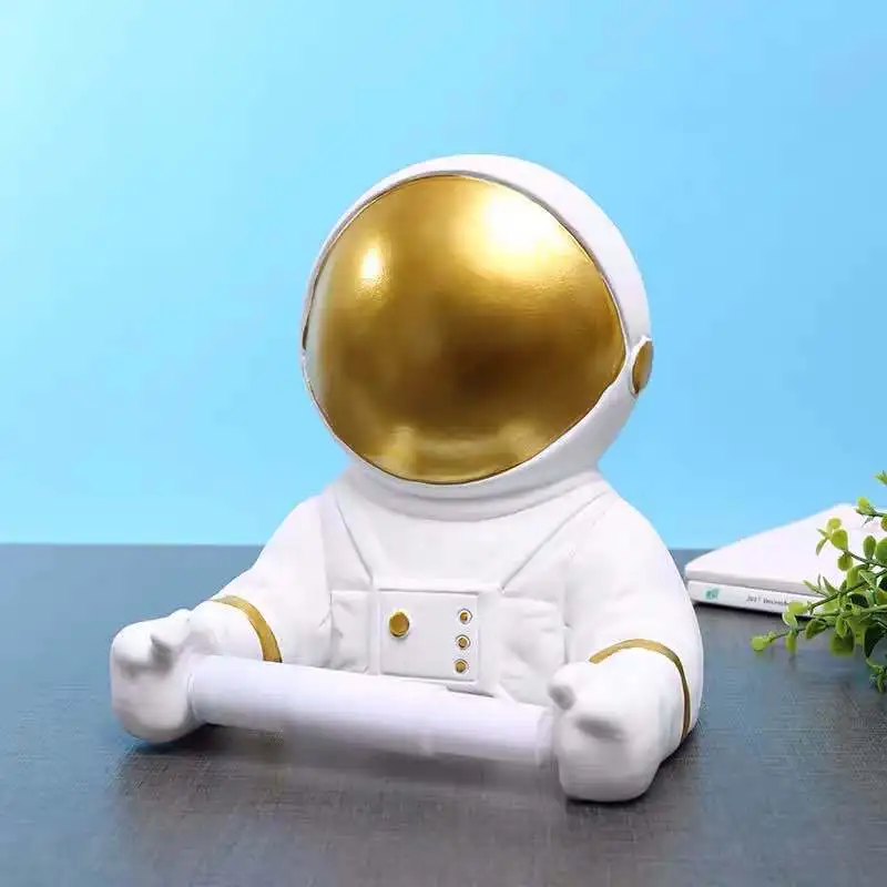 Supporto per fazzoletti di astronauta creativo nordico, ripiano per rotolo di carta igienica per astronauta creativo