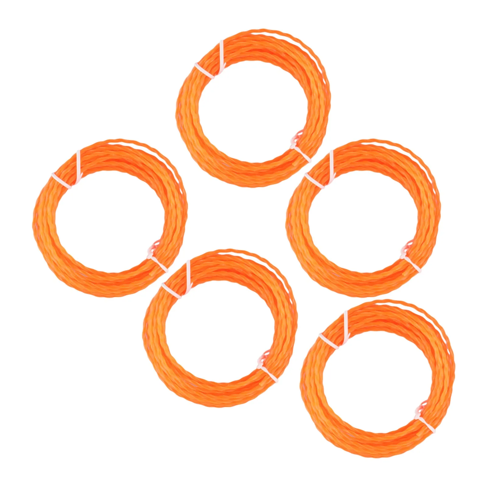 5 Pack Compatible for EGO 56Volt Trimmer Line Pre Cut Twisted Line for 15 Inch Trimmers Improve Work Efficiency