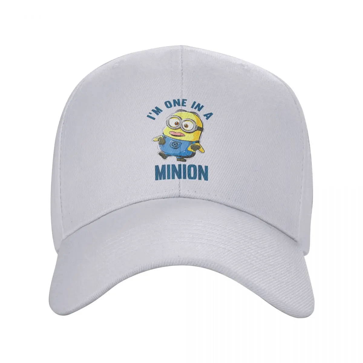 Despicable Me Minions Dave One In A Minion Cap Men Women Hip-Hop Hats Sun Caps Breathable Snapback Caps Baseball Cap Winter