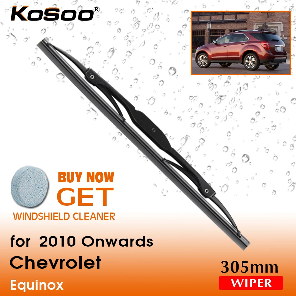 KOSOO Auto Rear Car Wiper Blade For Chevrolet Equinox,305mm 2010 Onwards Rear Window Windshield Wiper Blades Arm,Car Accessories