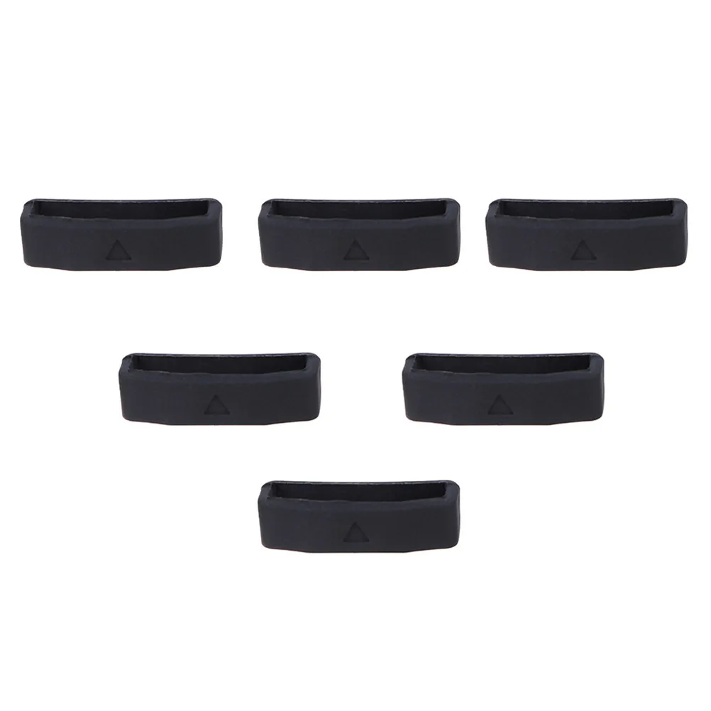 6 buah bagian tali silikon pengganti fleksibel yang tahan lama untuk memudahkan pemasangan tali jam tangan aksesori jam tangan