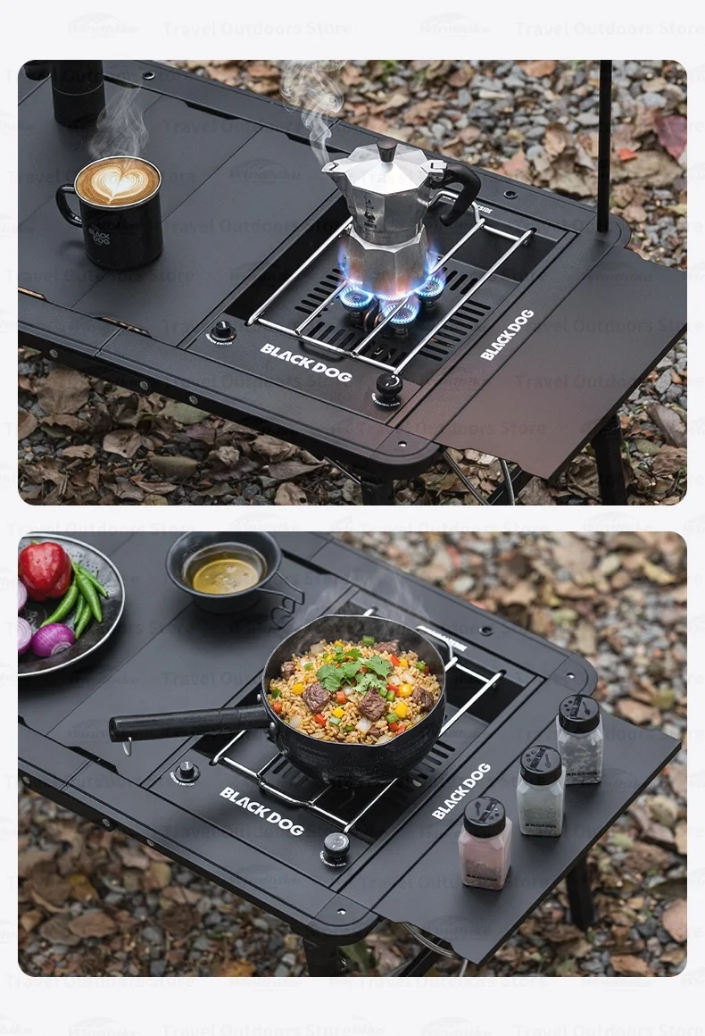 BLACKDOG IGT Einbau-Gasherd mit fünf Brennern, Desktop-Einbau-Doppelzweck-Herd, 7200W Leistung, für Outdoor-Camping und Picknick, Multifunktionsherd – Detail 19