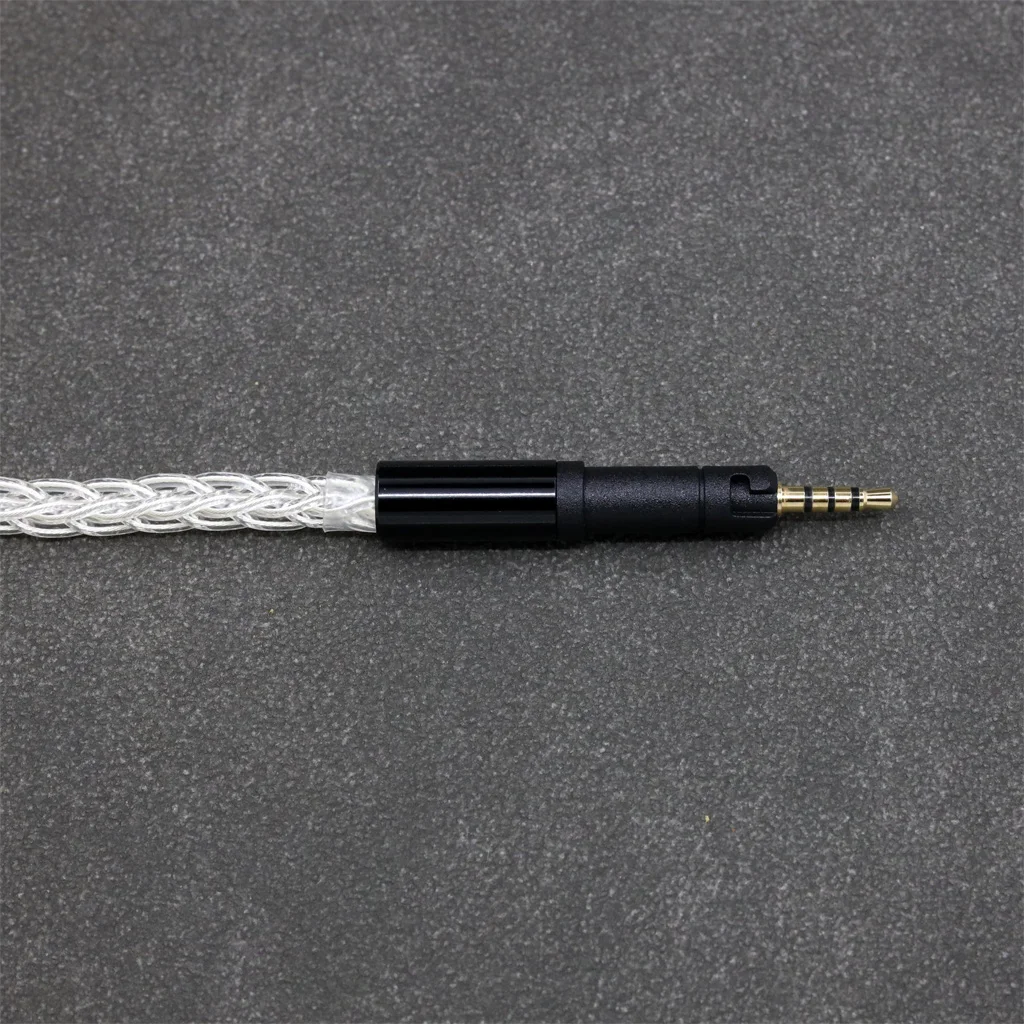 8 الأساسية 99% 7n الفضة النقية البلاديوم سماعة كابل ل Sennheiser HD599 HD569 HD 560S HD559 hd560s 8410 #4