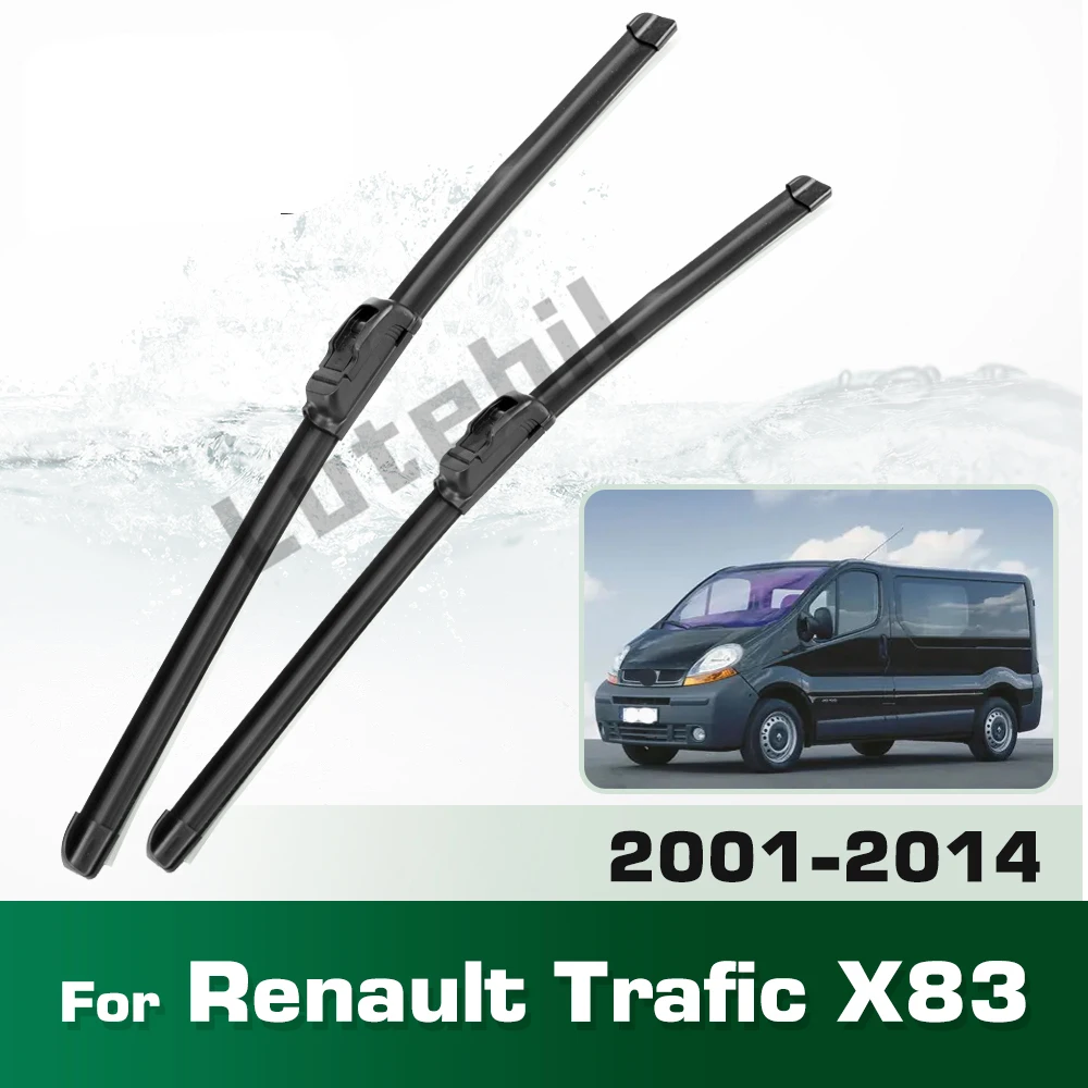 Scheibenwischer Frontwischerblätter Für Renault Trafic X83 2001 - 2014 Windschutzscheibe Windschutzscheibe Fenster Auto Regenbürsten 24 "+ 21"