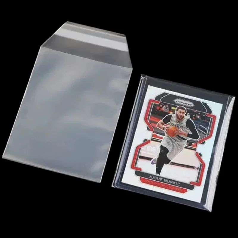 100PCS Clear Magnetic Card Holder Protective Film Hard Plastic Sleeves 35PT-100PT Waterproof Protector For Game Photo Cards Toy