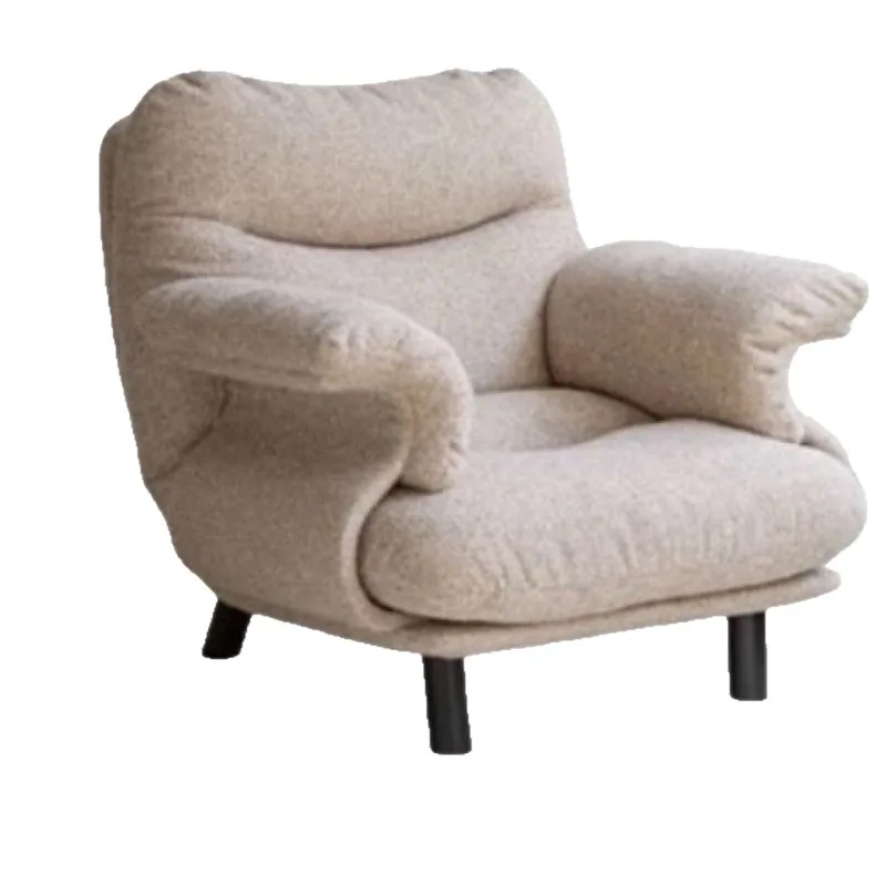 

Straight row creative sofa chair designer can sleep single sofa medieval small apartment living room high foot