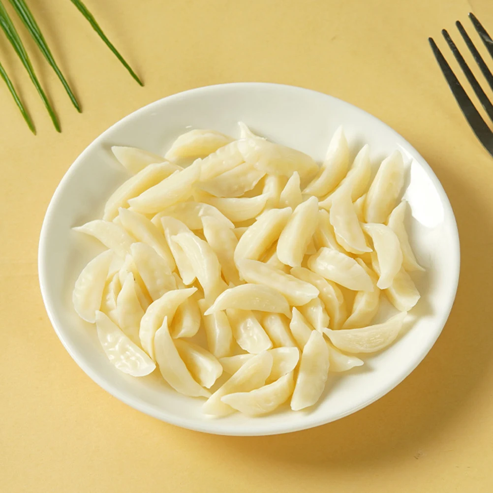 

12pcs Mini Simulated Dumplings Artificial Food Toys Creative Prop Decorative Restaurant Display Preschool Educational Aid
