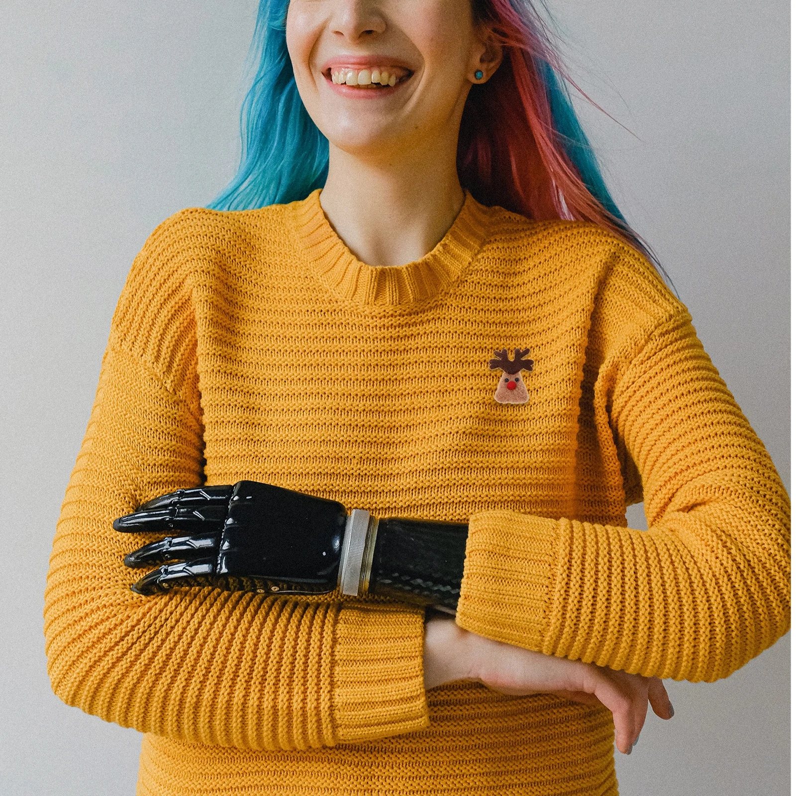 4 szt. Świąteczne głowy renifera do dekoracji, rękodzieła DIY, ozdoby z filcu wełnianego na choinkę, dekoracja domu, ozdoby głowy renifera