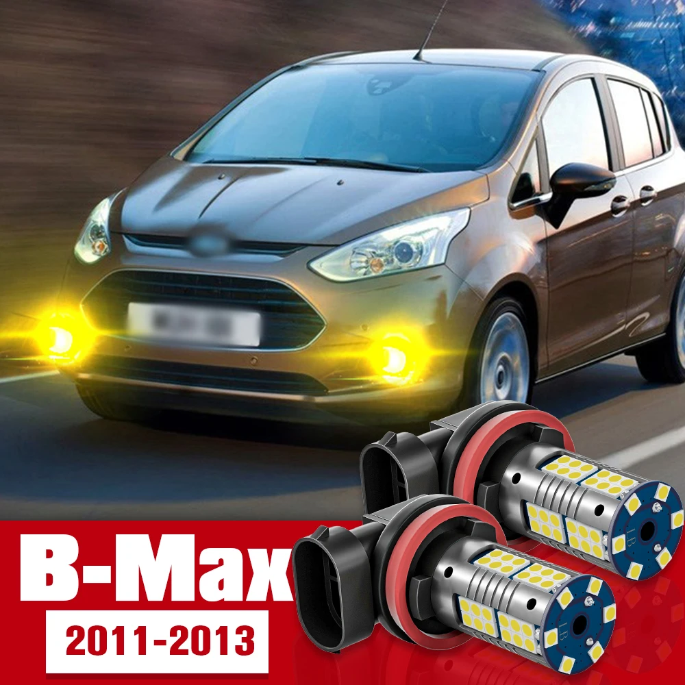 

2pcs LED Accessories Front Fog Light Bulb Lamp For Ford B-Max B Max 2011 2012 2013