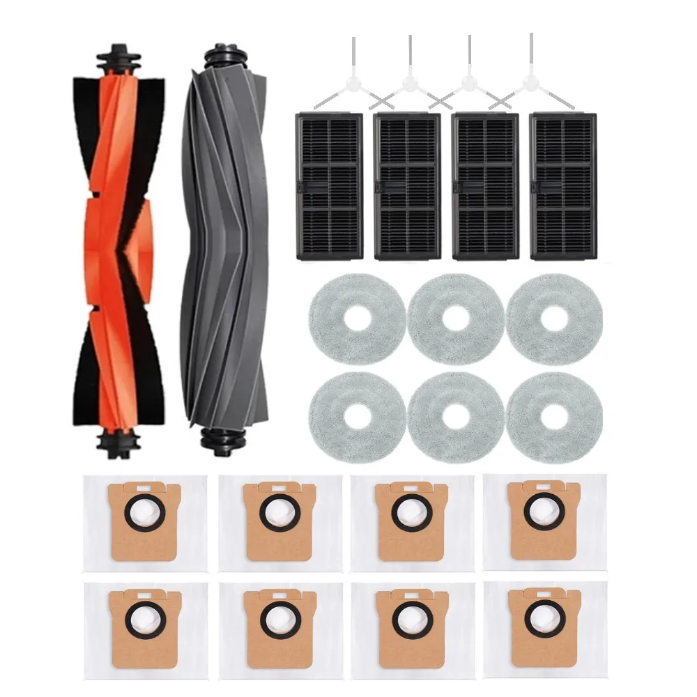 فرشاة جانبية رئيسية فلتر HEPA كيس لجميع الغبار ممسحة قماش لشاومي Mijia M30S D103CN روبوت المكنسة الكهربائية ، استبدال ملحقات Xiaomi