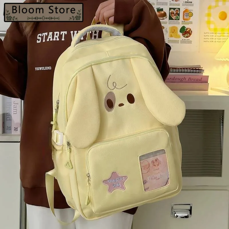 

Japanese Cartoon Kawaii Dot Backpack Fashion Chic Cute Star Embroidery Schoolbags High-Capacity Y2k Backpacks For Women Students