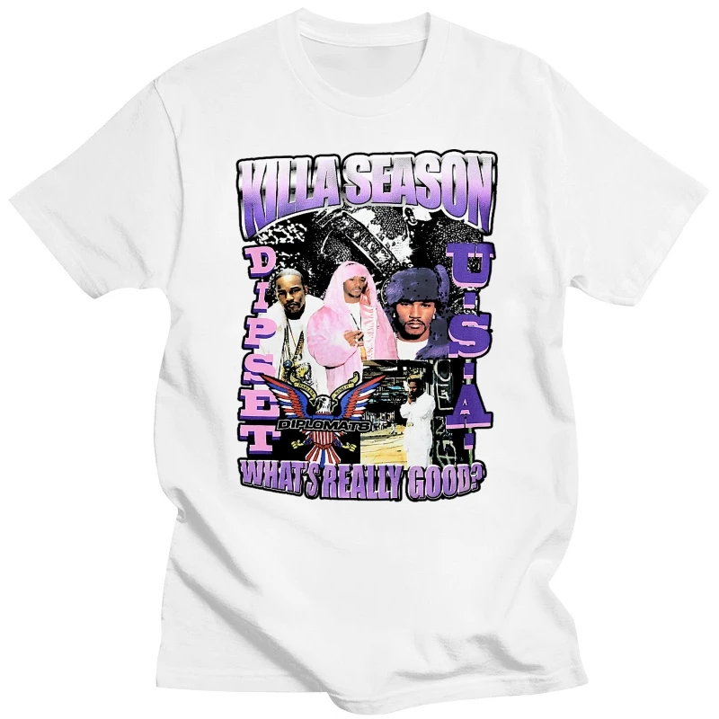 CamRon Camron Pink Fur Dipset Killah Season Short Sleeve Shirt Size S - 2Xl Latest New Style Tee Shirt