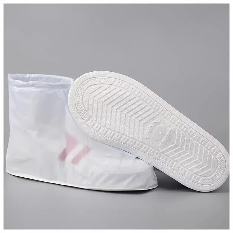 1 Paar Silikon-Schuhschoner, Regenstiefel für drinnen und draußen, wasserdichter Schuhüberzug für Männer und Frauen, regnerischer, wiederverwendbarer Outdoor-Schuhüberzug – Detail 10