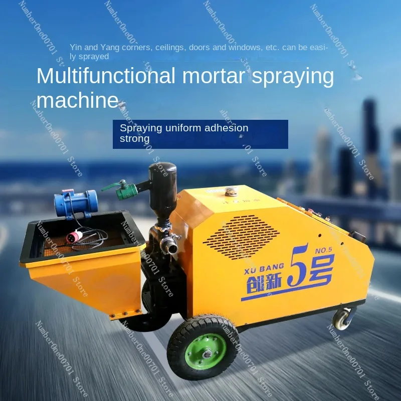 Indoor High-Pressure Putty Spraying Machine Cement Plaster Mortar Spraying Machine Automatic Brick Wall Cement Spraying Machine