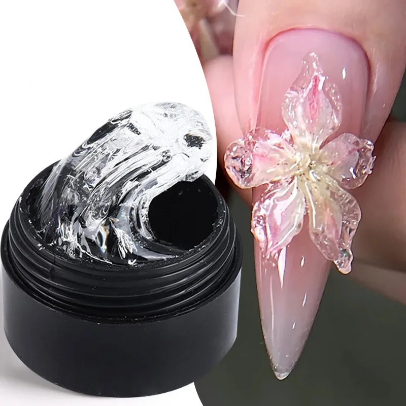 

15ml Clear Non Stick Hand Extension Gel Nail Polish For 3d Shaping Nail Art Solid Milky Jelly Hard Gel For Fake Nail Gel