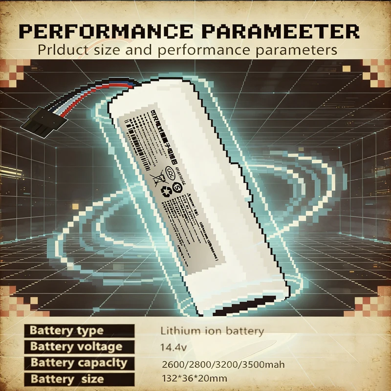 

2026 4S1P-MMBK 14.4V 3500mAh For Vacuum Mop 2C XMSTJQR2C/Xiaomi Trover Robot LDS Vacuum Mop Finder RLS3 Vacuum Cleaner Batter