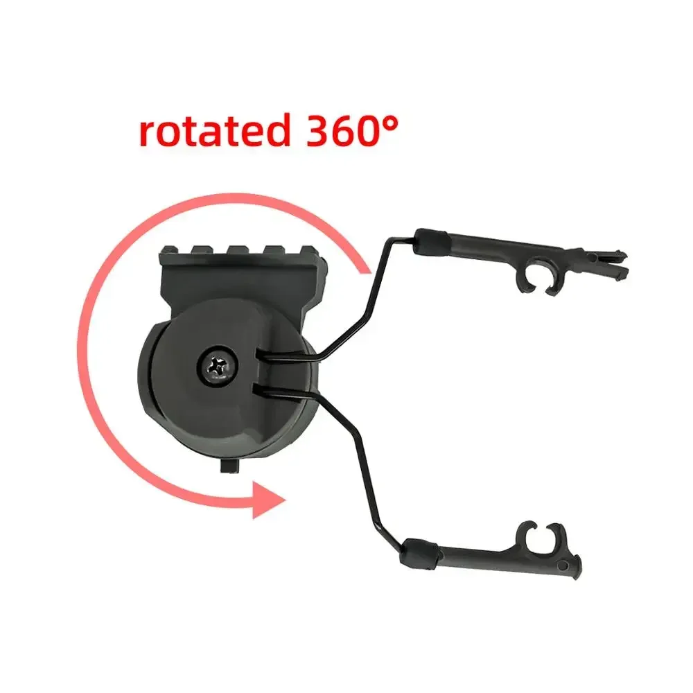 Tactical Flashlight Mounted on The Helmet Bracket Kit for Comtac I Ii Iii Bracket Fast Ops Core Helmet ARC Track Adapter