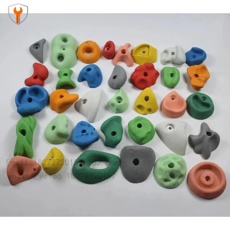 Rock climbing wall rock point household indoor macaron resin rock point climbing wall guide children's  climbing stone