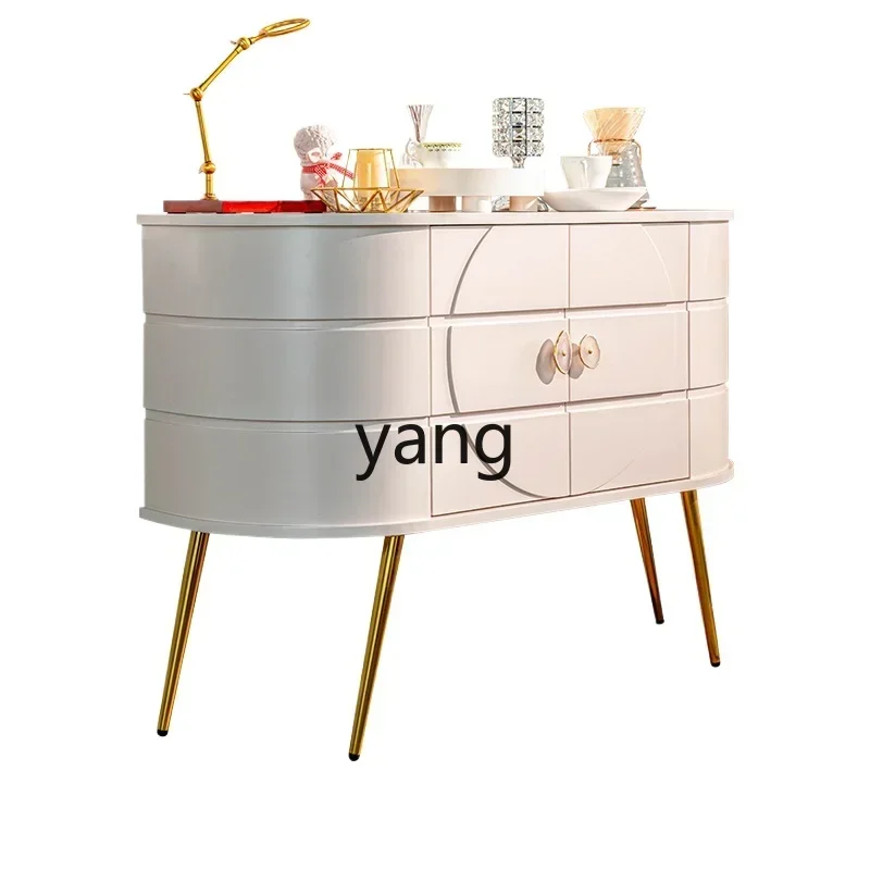 

L'm'm Solid wood semi-round entrance cabinet Home storage cabinet i Flower shop decoration cabinet