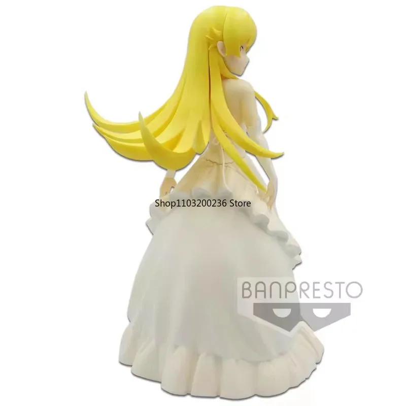 BANDAI Original EXQ Monogatari Series Oshino Shinobu Anime Action Figures Collectible Ornaments Model Gift