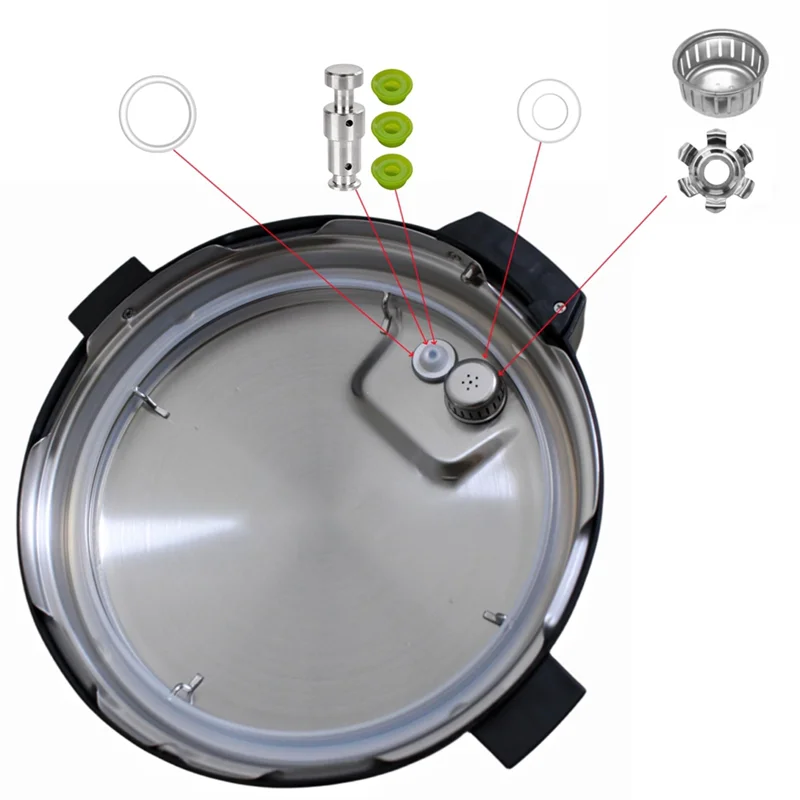 قطع غيار B43C لـ Pot Duo/Duo Plus 5، 6 Qt، IP-DUO50، IP-DUO60 وIP-Duo Plus 60، تتضمن حلقة الختم