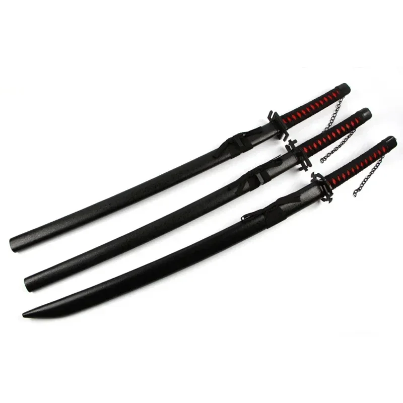 [مضحك] 100 سنتيمتر تأثيري أنيمي بليتش سلاح Ichigo Kurosaki Tensa Zangetsu Zanpakuto السيف الخشبي زي عرض الحفلات MN1