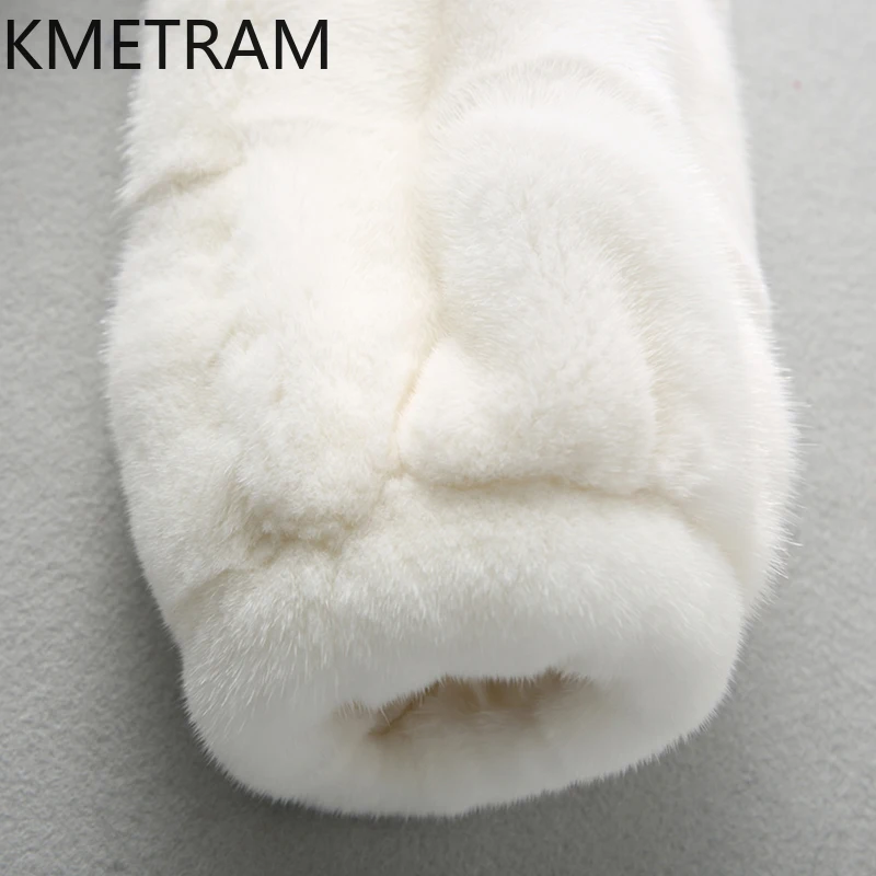 Natural Whole Mink Fur Coat Women Luxury White Real Fur Jacket with Hood High Quality Winter Woman Clothing Furry Jackets 2025