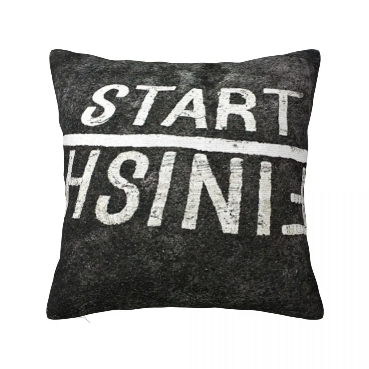 Start And Finish Lines Maybe Loser Than You Think Square Pillowcase Pillow Cover Cushion Zip Comfort Throw Pillow for Home Sofa