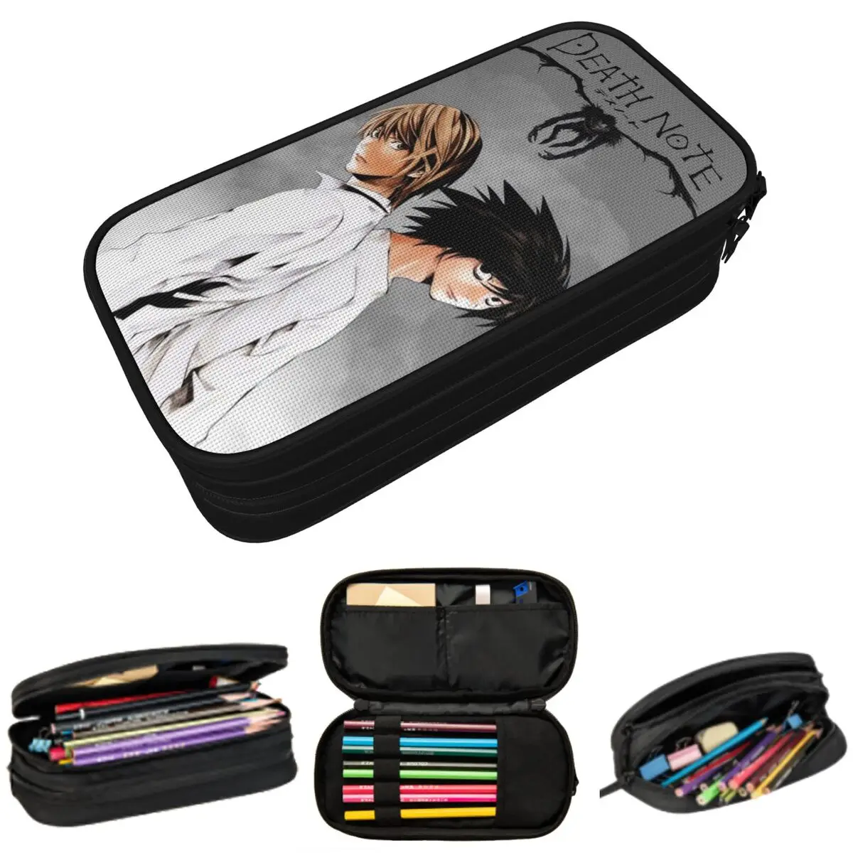 Deaths Notes Ryuk Anime Pencil Case for Students Gifts Pen Box Pencil Bag Stationery Supplies Pen Holder Bag