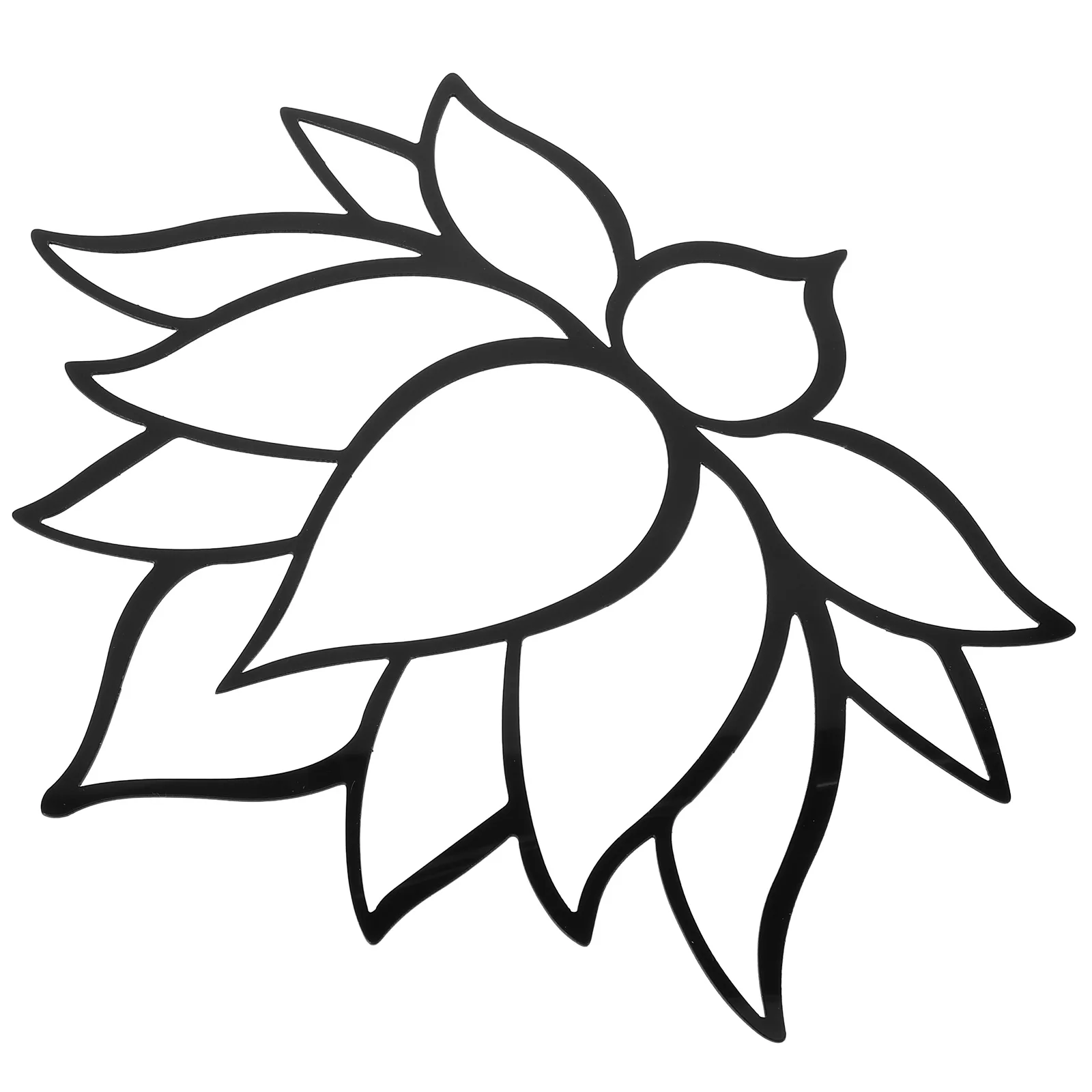 

Lotus Mirror Wall Decor Acrylic Flower Hanging Sign JM734 Detachable Stickers for Home Decoration