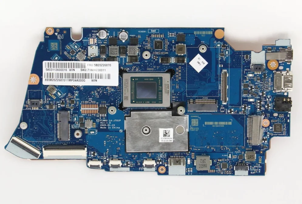 LA-J701P motherboard For Lenovo ideapad 5-14ARE05 laptop motherboard with CPU R5-4500U + RAM: 8G / 16G 100% test work