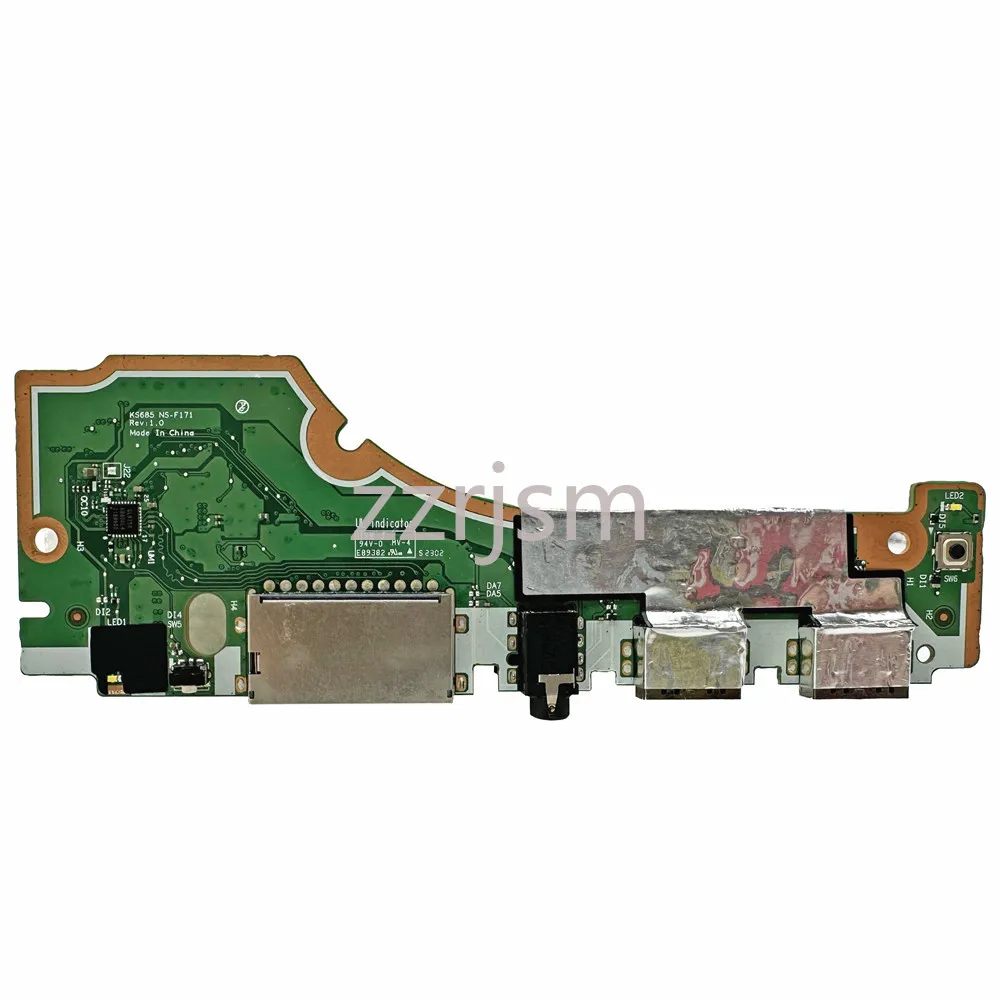 

For Lenovo PRO 16 ARP8 USB AUDIO SD CARD READER POWER BUTTON BOARD 2023 5C50S25487 NS-F171 100% Tested Fast Ship