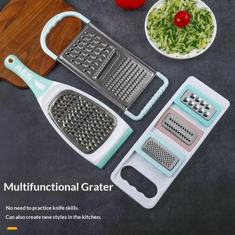 Innovative Stainless Steel Kitchen Scrubber Scraper Multi-Purpose Household Potato Shredder Vegetable Cleaning Peeler Tool