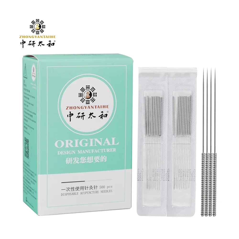 

ZHONGYAN TAIHE Disposable Face Sterile Acupuncture Needles Dialysis Packaging Pain Relief Beginner (10 PVC/500/box)free Shipping