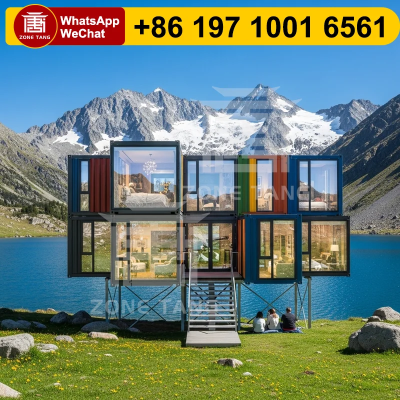 

Prefab Cabins Fireproof Prefab Mobile Home Prebuilt Homes Flat Pack House Toilet Temporary Modular Expansion Fast Installation