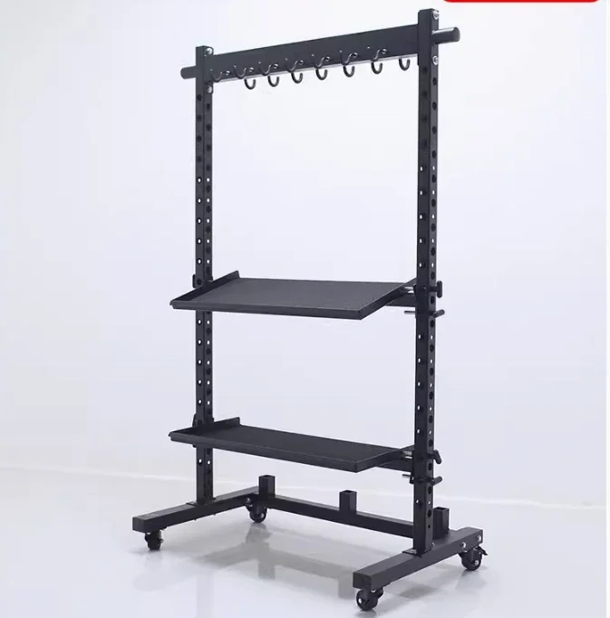 Gym commercial storage rack smith machine comprehensive training storage rack dumbbell multifunctional mobile storage rack