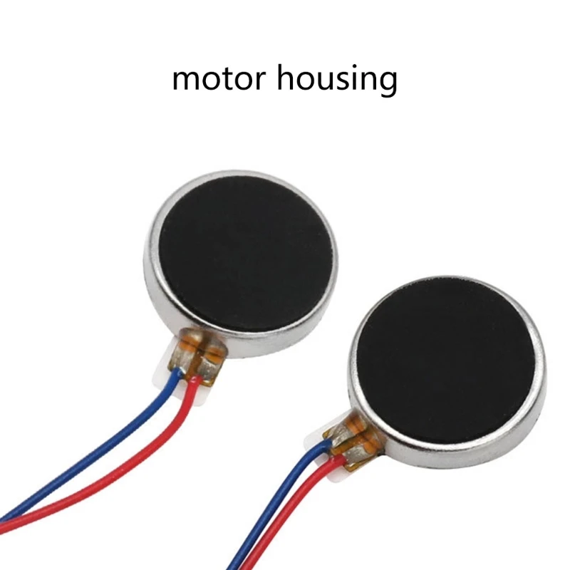Mini Vibration Motor DC1.5-3.7V Flat Coin Button-Type Vibrating Motor 10000rpm Self Adhesive Vibration Motor 10mmx3mm