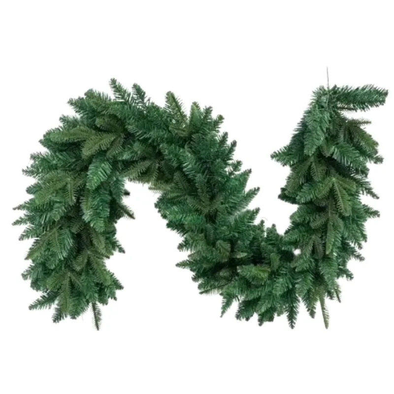 

Высококачественная искусственная рождественская гирлянда-венок длиной 2,7 м, экологически чистое украшение для дверей и балконов на Рождество