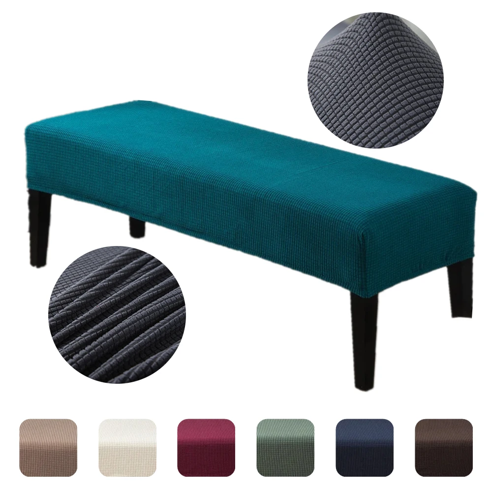 

Sofa Velvet Bench Cover for Cafeteria Bedroom Stretch Elastic Slipcover Seat Protector Bench Seat Klavierhocker Stuhl Abdeckung