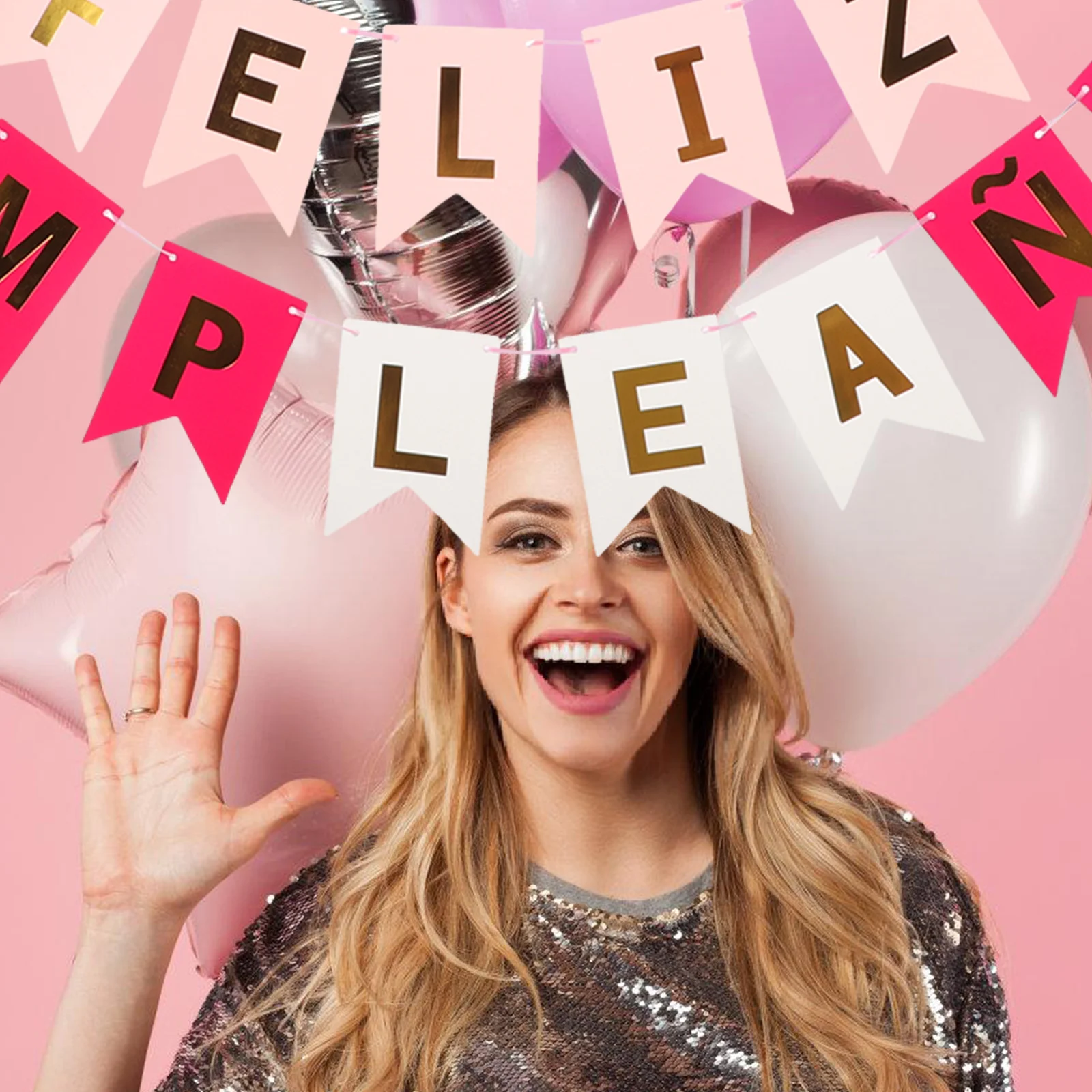 

2 Pcs Birthday Decoration Pull Flag Happy Birthday Banners Party Supplies Paper Banner Feliz Cumpleanos Premium Material
