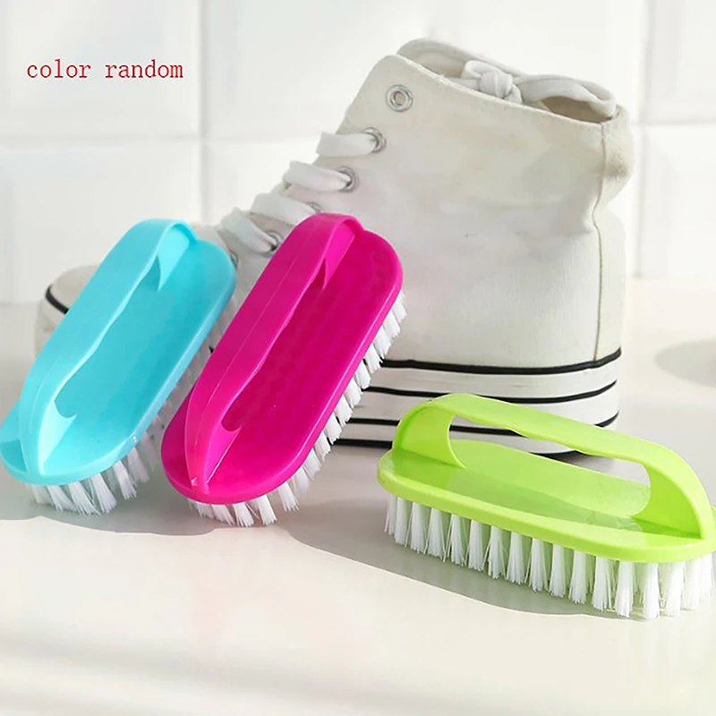 Random Scrubbing Brush Soft Bristle Laundry Clothes Shoes Scrub Brush Portable Plastic Hands Cleaning Brush