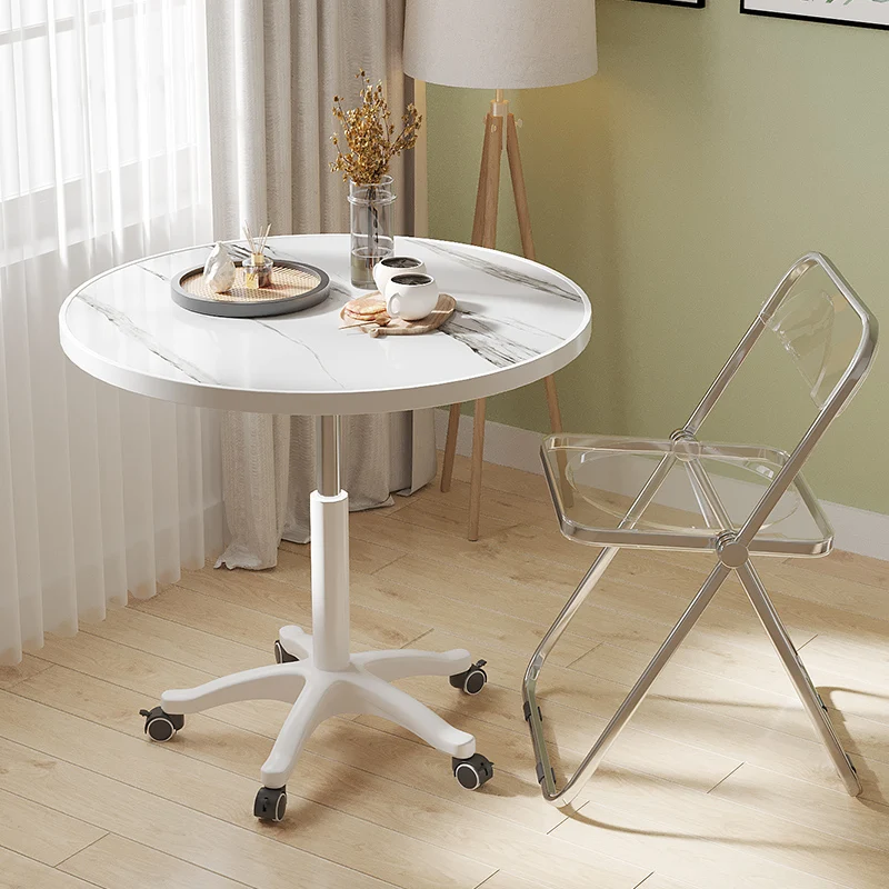 Simple household balcony Small round table Lifting with pulley Reception negotiation Sofa side Bedside leisure