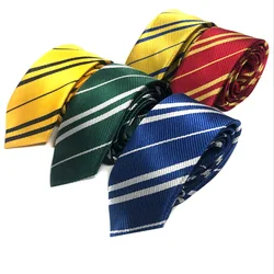 Adult Magic School Tie Harris Ties Cosplay Lovely Costume Prop Twill Casual College Badge Costume Necktie Accessories 4 Color