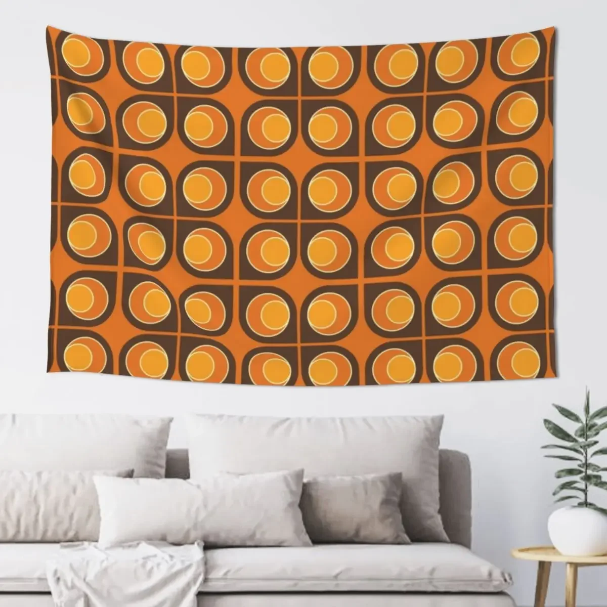 Funky Retro Pattern Design #1 Tapestry Tapete For The Wall Bed Room Decoration Room Decore Aesthetic Tapestry