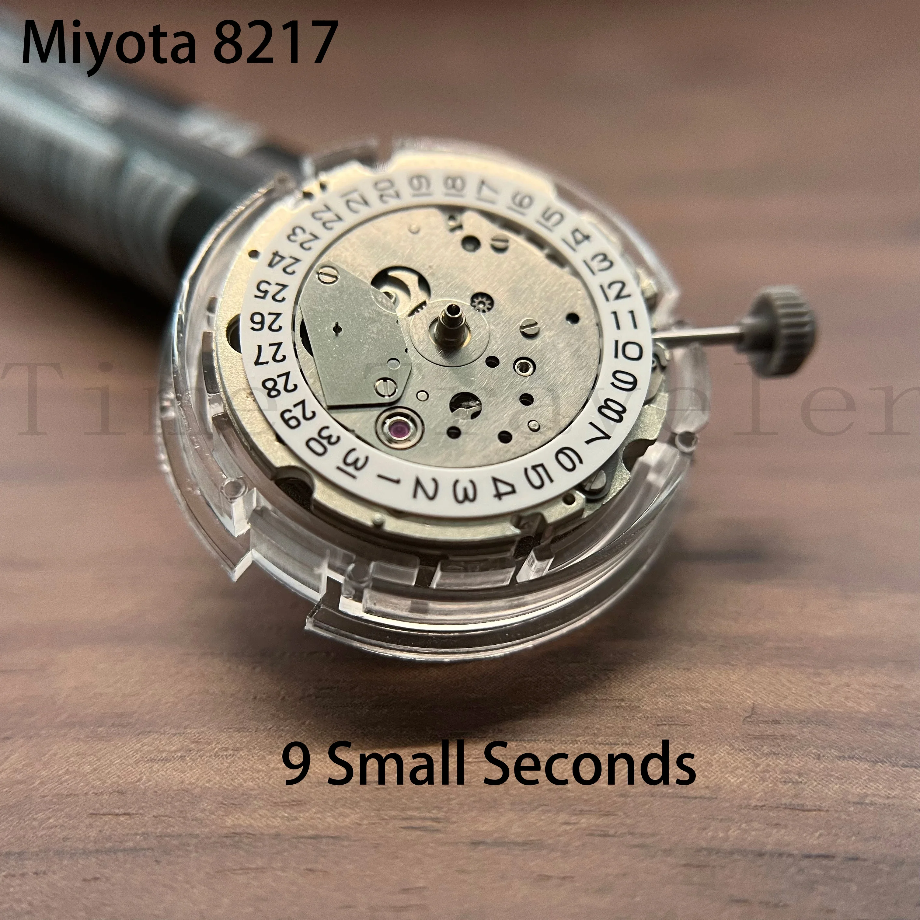 

8217 Movement Miyota Accessories Brand Watch Movement Single Calendar 21Jewels Nine Character Small Second Automatic Mechanical