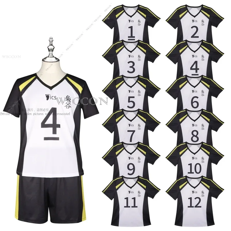 2025 11 Akashi Keiji Cosplay disfraz camiseta pantalones cortos Fukurodani Bokuto Koutarou uniforme peluca Haikiyu voleibol equipo Jersey deporte