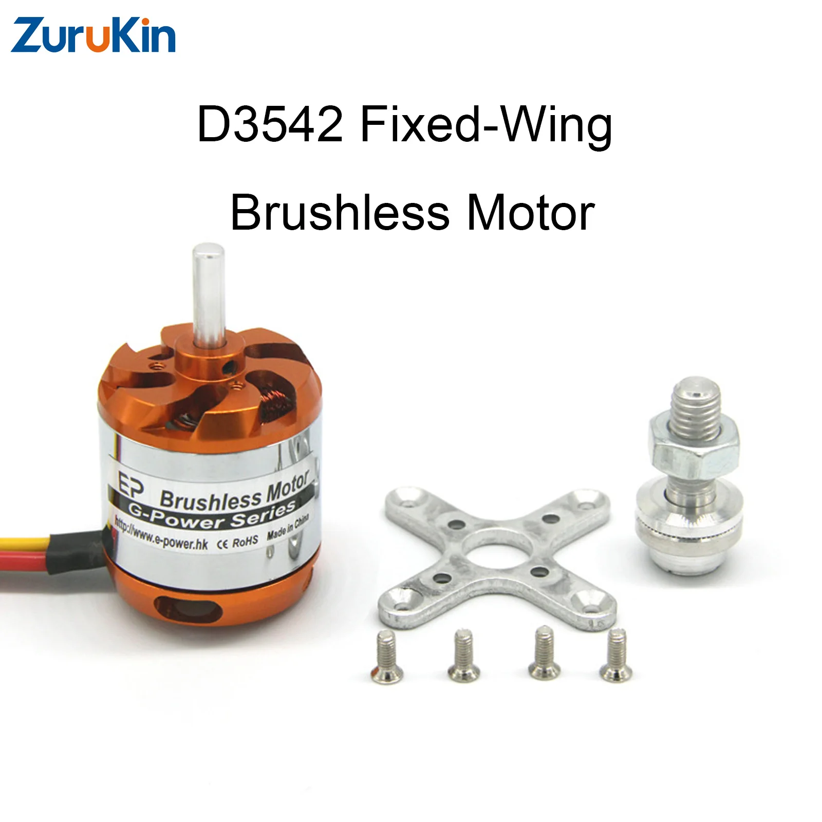 

1/4PCS D3542-1250KV Brushless Motor For Fixed-Wing RC Aircraft 2-4LiPo 70A ESC High Power 1250KV With Mounting Accessories